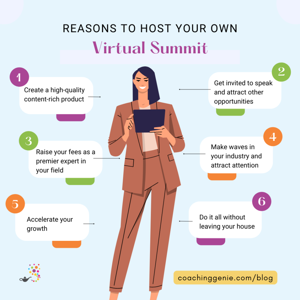 benefits of hosting a virtual summit
